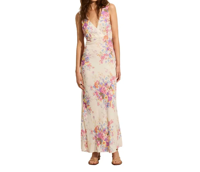 Score Huge Discounts Today!Solene Maxi Dress In Ivory Print