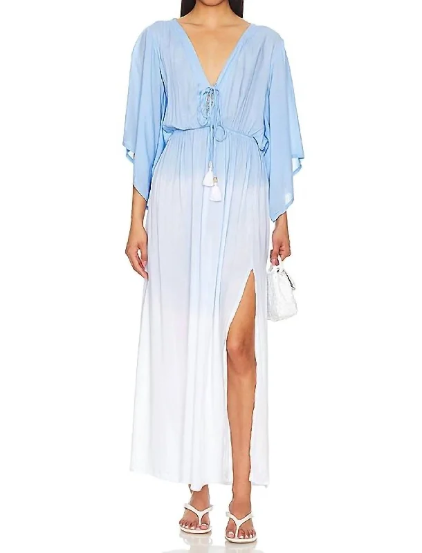 Shop the Hottest Deals!Tallow Maxi Dress In Blue White Ombre