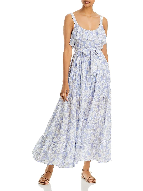 Don't Miss Out!Don't Miss Out!Tevin Womens Floral Print Long Maxi Dress