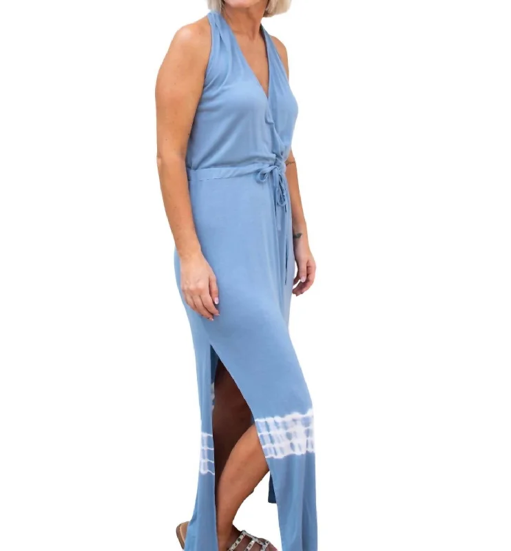 Stock Up and Save!Where Would We Be Maxi Dress In Blue Tie Dye
