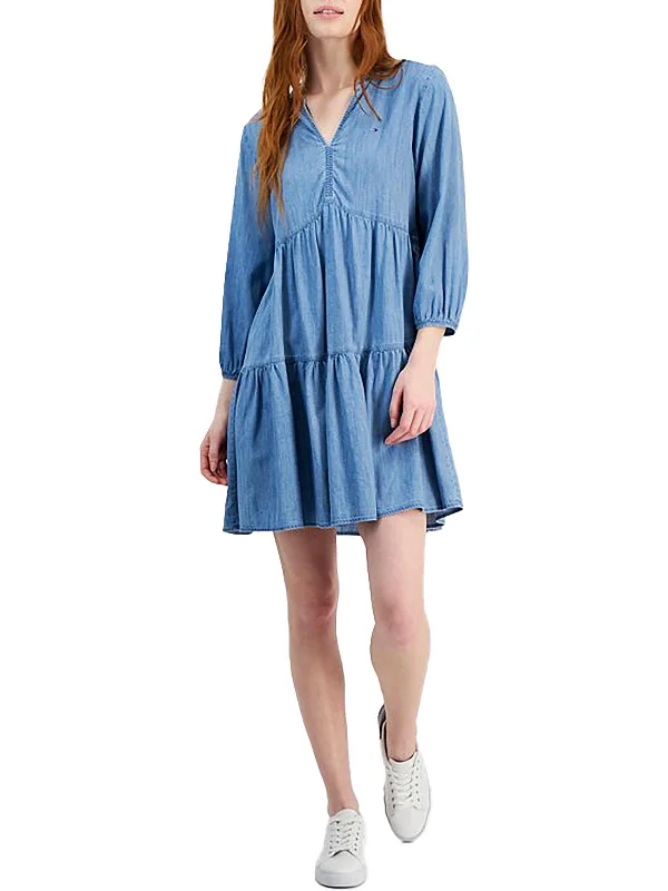 Don’t Wait – Shop Today!Don’t Wait – Shop Today!Womens Three Quarter Sleeve Short Mini Dress