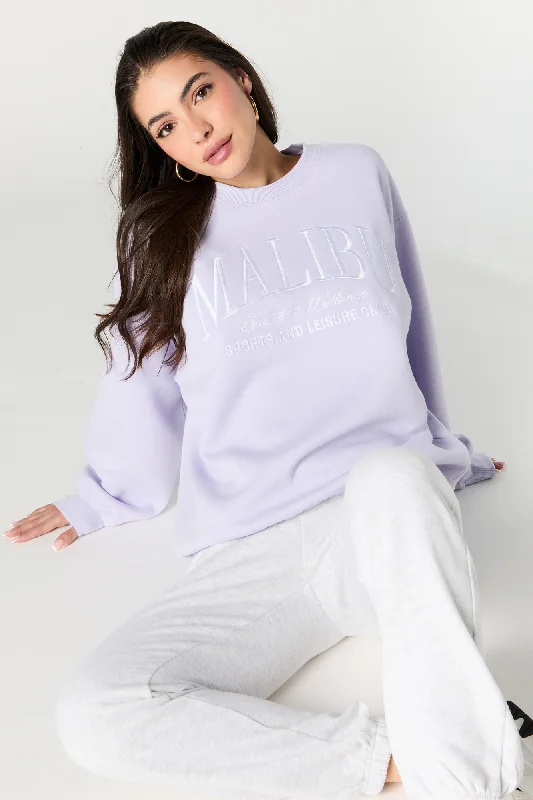 Your Favorite Items on Sale Now!Embroidered Fleece Sweatshirt