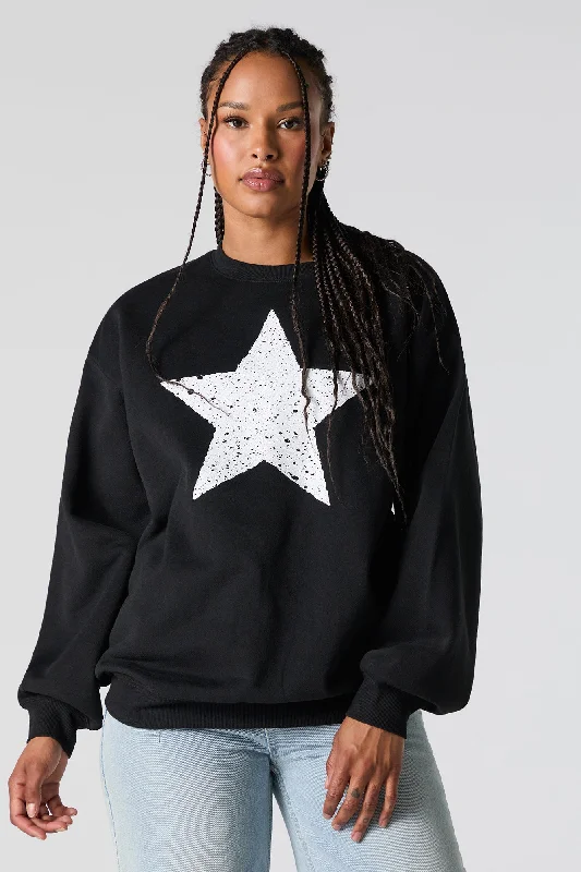 Find Your Perfect Deal Today!Speckled Star Graphic Sweatshirt