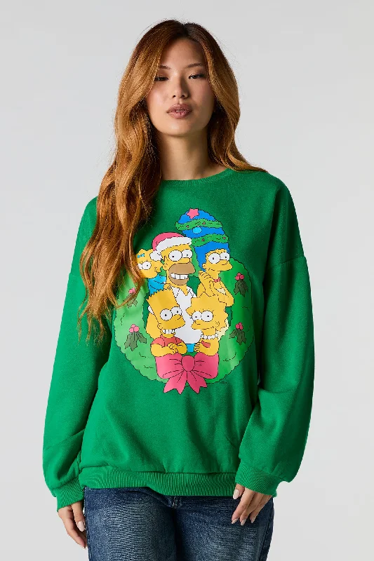Save Money, Shop Happy!The Simpsons Graphic Fleece Christmas Sweatshirt