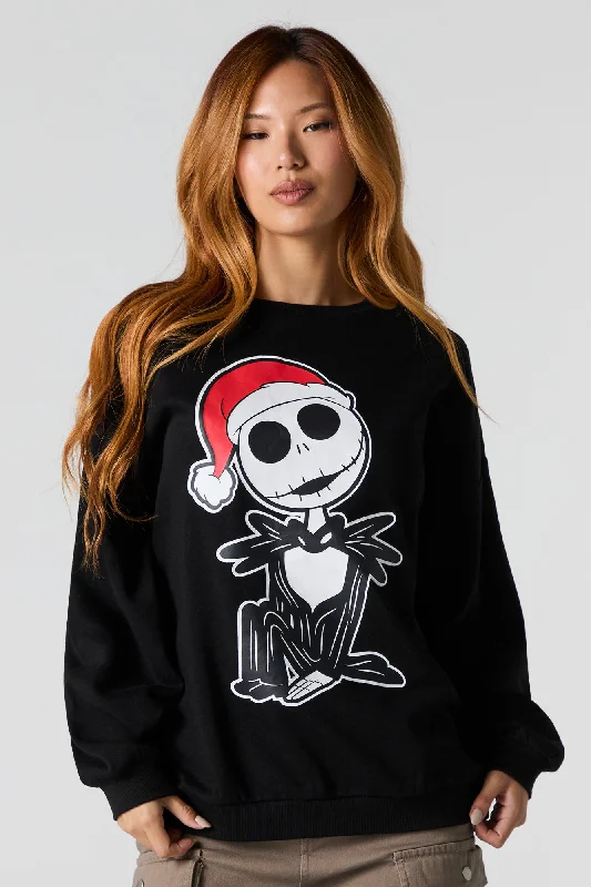 Your Discount is Waiting!Jack Skellington Graphic Fleece Christmas Sweatshirt