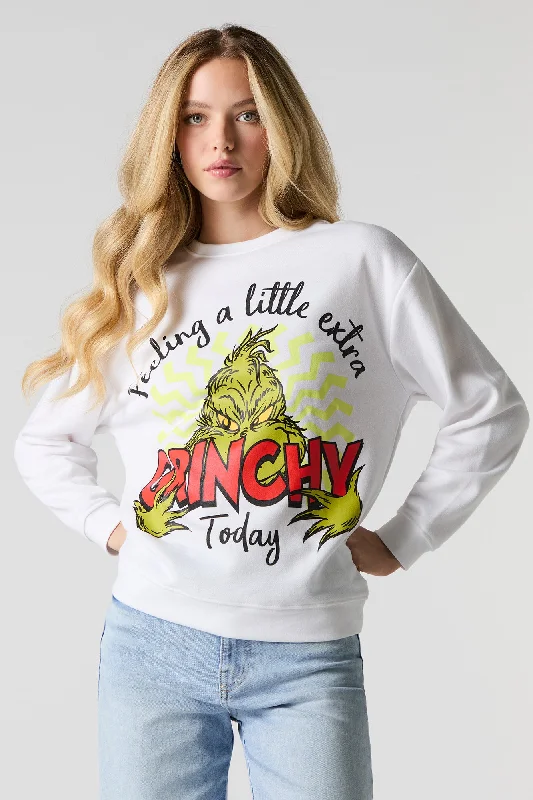 Exclusive Deals Just for You!Feeling Extra Grinchy Graphic Fleece Christmas Sweatshirt Exclusive Deals Just for You!Feeling Extra Grinchy Graphic Fleece Christmas Sweatshirt