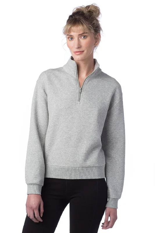 Exclusive Offers You’ll Love!Alternative Womens Eco Cozy Fleece Mock Neck 1/4 Zip Sweatshirt - Heather Grey Exclusive Offers You’ll Love!Alternative Womens Eco Cozy Fleece Mock Neck 1/4 Zip Sweatshirt - Heather Grey