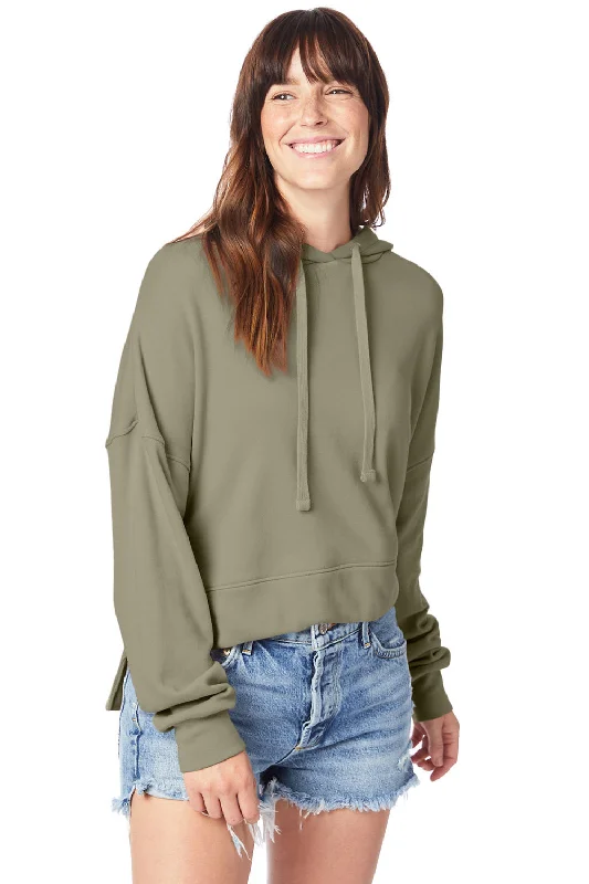Best Deals Just for You!Alternative Womens Eco Washed Hooded Sweatshirt Hoodie - Military Green Best Deals Just for You!Alternative Womens Eco Washed Hooded Sweatshirt Hoodie - Military Green