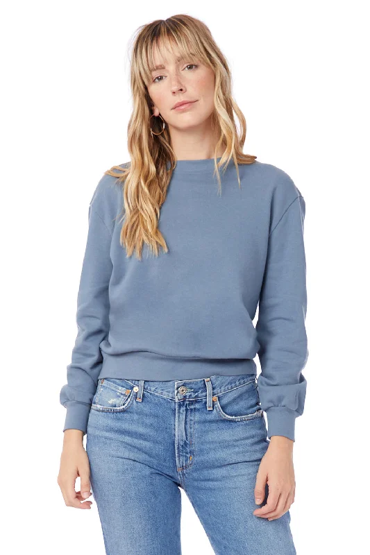 Limited Deals, Unlimited Savings!Alternative Womens Eco Washed Throwback Crewneck Sweatshirt - Washed Denim Blue Limited Deals, Unlimited Savings!Alternative Womens Eco Washed Throwback Crewneck Sweatshirt - Washed Denim Blue