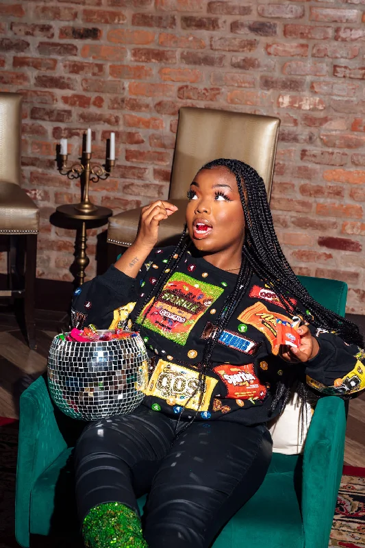 One Click Away from Big Savings!One Click Away from Big Savings!Black Queen of Candy Sweatshirt
