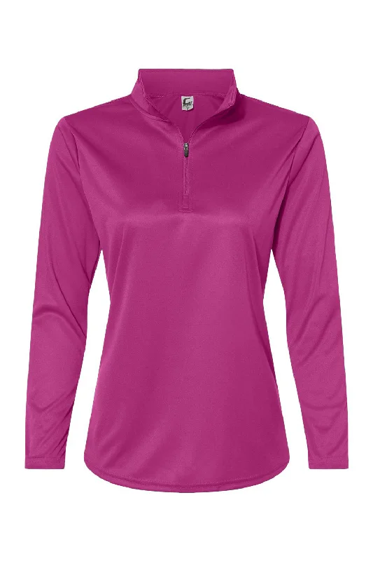 Get the Best for Less!C2 Sport Womens Moisture Wicking 1/4 Zip Sweatshirt - Hot Pink Get the Best for Less!C2 Sport Womens Moisture Wicking 1/4 Zip Sweatshirt - Hot Pink