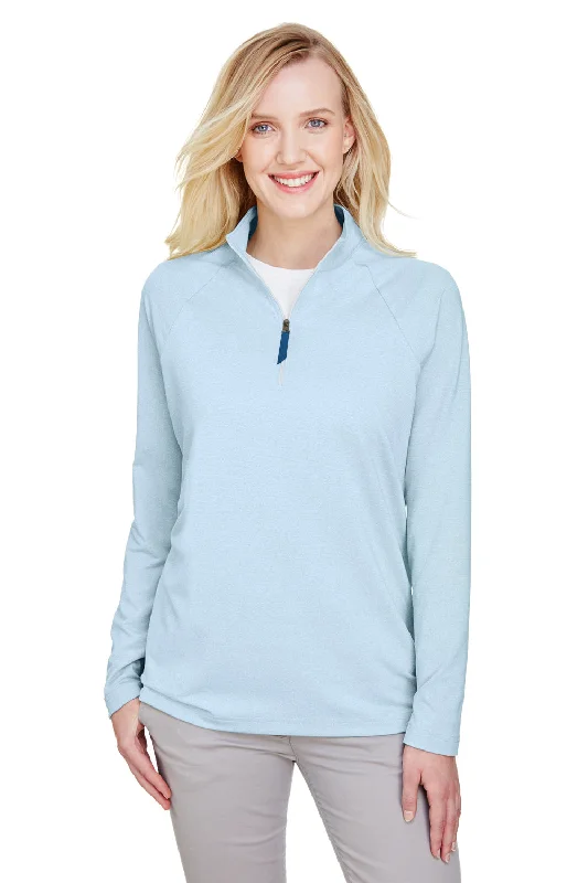 Amazing Prices You Can’t Resist!Devon & Jones Womens CrownLux Clubhouse Performance Moisture Wicking 1/4 Zip Sweatshirt - Ocean Blue Amazing Prices You Can’t Resist!Devon & Jones Womens CrownLux Clubhouse Performance Moisture Wicking 1/4 Zip Sweatshirt - Ocean Blue