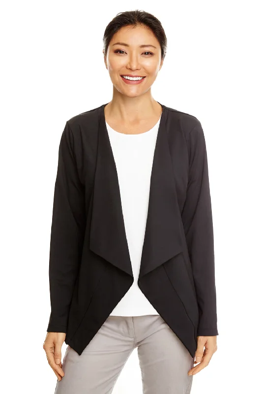 Get Ready to Save!Devon & Jones Womens Perfect Fit Moisture Wicking Open Front Sweatshirt - Black - Closeout Get Ready to Save!Devon & Jones Womens Perfect Fit Moisture Wicking Open Front Sweatshirt - Black - Closeout
