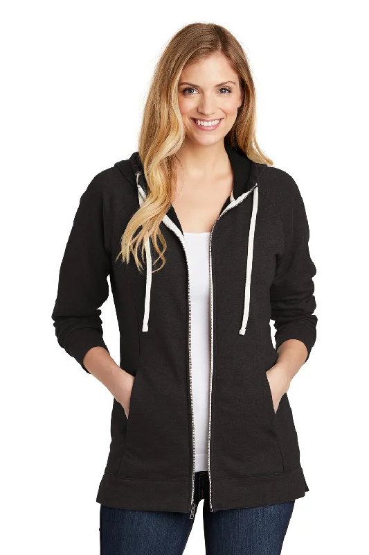 Your Discount is Waiting!District Womens Perfect French Terry Full Zip Hooded Sweatshirt Hoodie - Black Your Discount is Waiting!District Womens Perfect French Terry Full Zip Hooded Sweatshirt Hoodie - Black