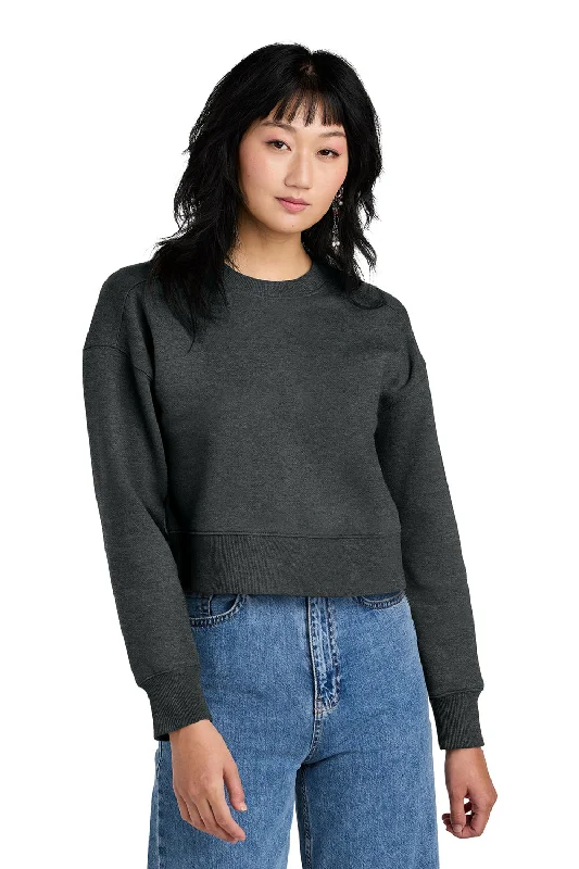 Special Discounts Inside!District Womens Perfect Weight Fleece Cropped Crewneck Sweatshirt - Heather Charcoal Grey Special Discounts Inside!District Womens Perfect Weight Fleece Cropped Crewneck Sweatshirt - Heather Charcoal Grey