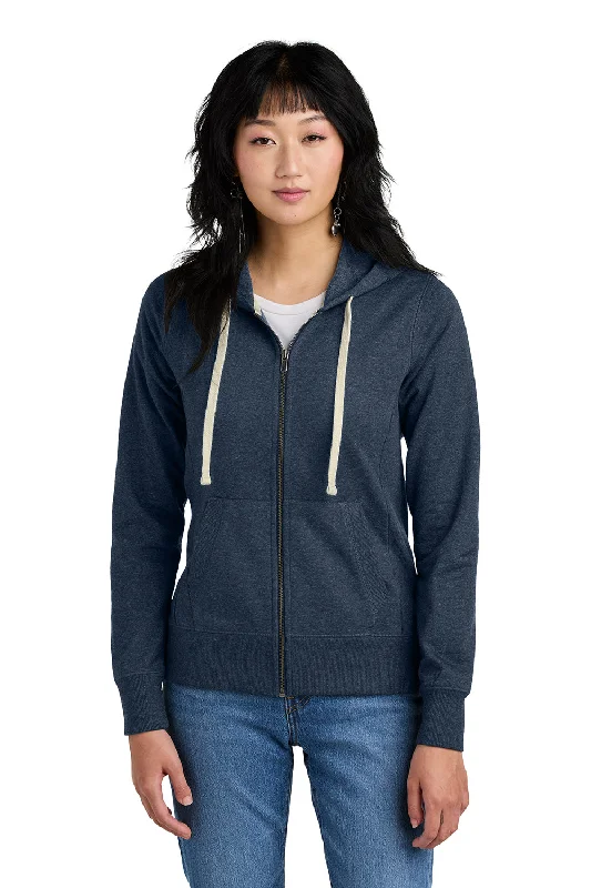 Get More, Spend Less – Shop Now!District Womens Re-Fleece Full Zip Hooded Sweatshirt Hoodie - Heather Navy Blue Get More, Spend Less – Shop Now!District Womens Re-Fleece Full Zip Hooded Sweatshirt Hoodie - Heather Navy Blue