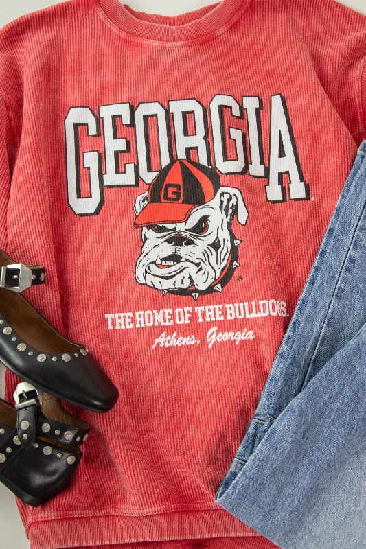 Don’t Wait – Deals Won’t Last!Georgia Mascot Cord Sweatshirt, Red | Charlie Southern Don’t Wait – Deals Won’t Last!Georgia Mascot Cord Sweatshirt, Red | Charlie Southern