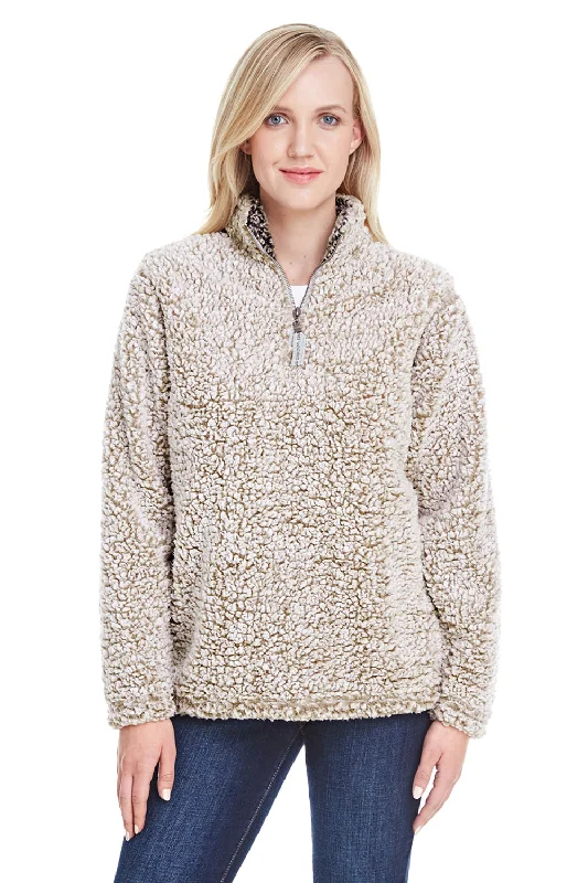 Must-Have Deals Inside!J America Womens Epic Sherpa Fleece 1/4 Zip Sweatshirt - Heather Oatmeal Must-Have Deals Inside!J America Womens Epic Sherpa Fleece 1/4 Zip Sweatshirt - Heather Oatmeal