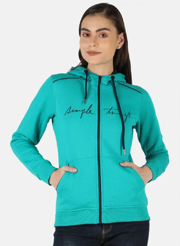 Bigger Savings, Better Shopping!Women Green Printed Sweatshirt