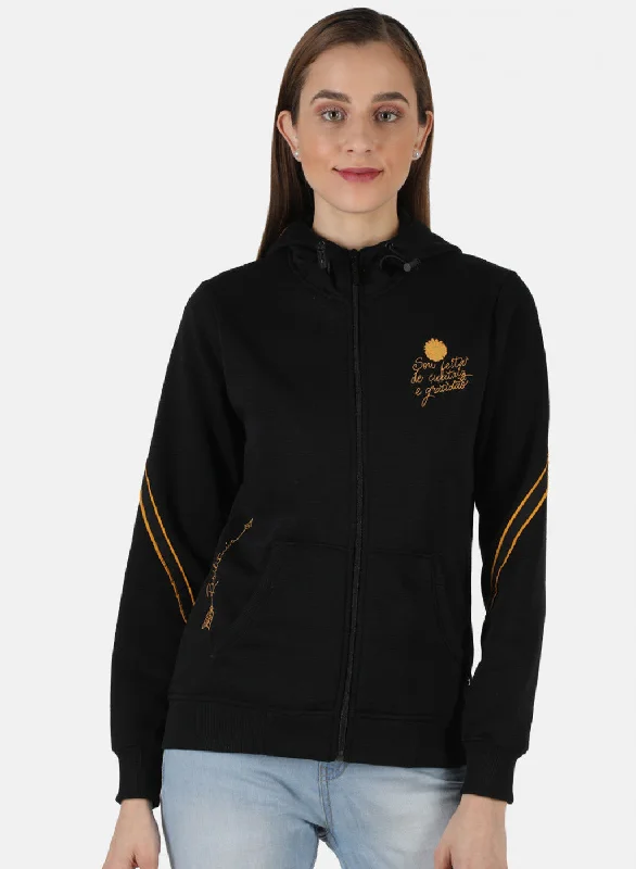 Act Fast – Limited Time Savings!Women Black Solid Sweatshirt