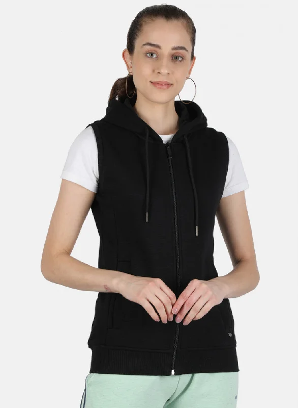 Only a Few Left – Order Now!Women Black Solid Sweatshirt