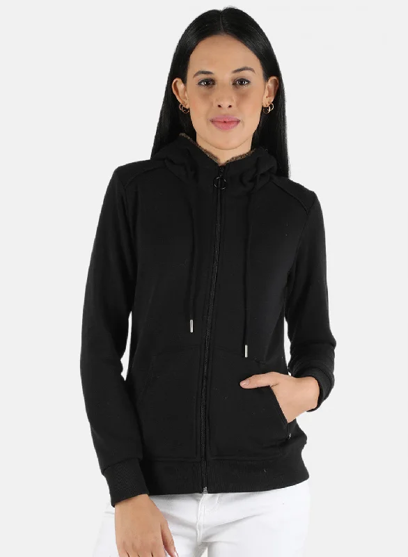 Find Your Perfect Deal Today!Women Black Solid Sweatshirt