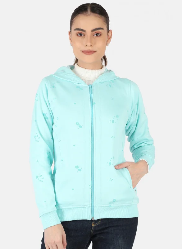 Buy More, Pay Less!Women Blue Printed Sweatshirt