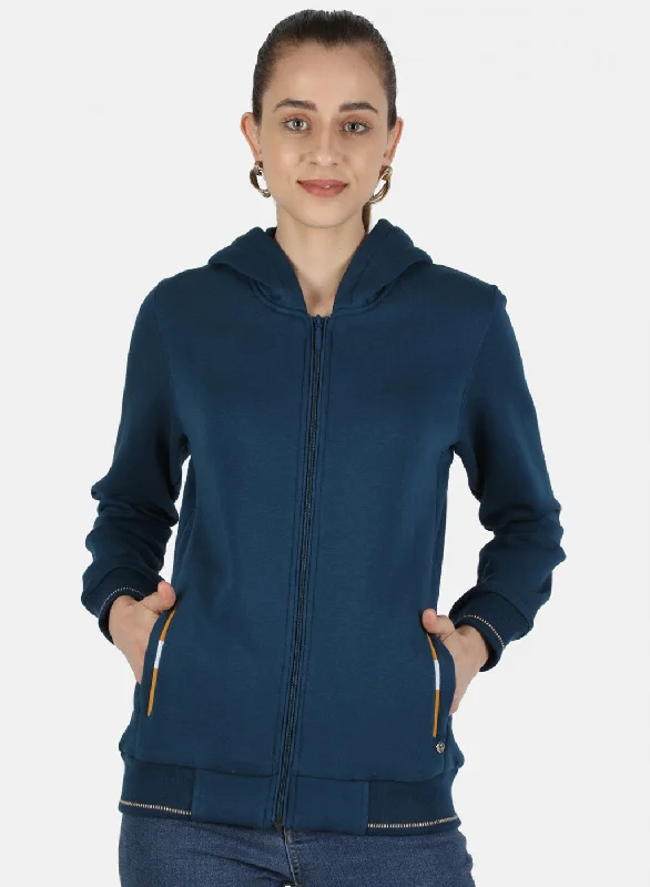 Today’s Deals, Tomorrow’s Regrets!Women Blue Solid Sweatshirt
