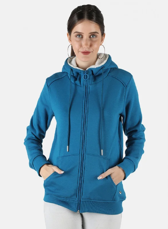 Don’t Wait – Deals Won’t Last!Women Blue Solid Sweatshirt