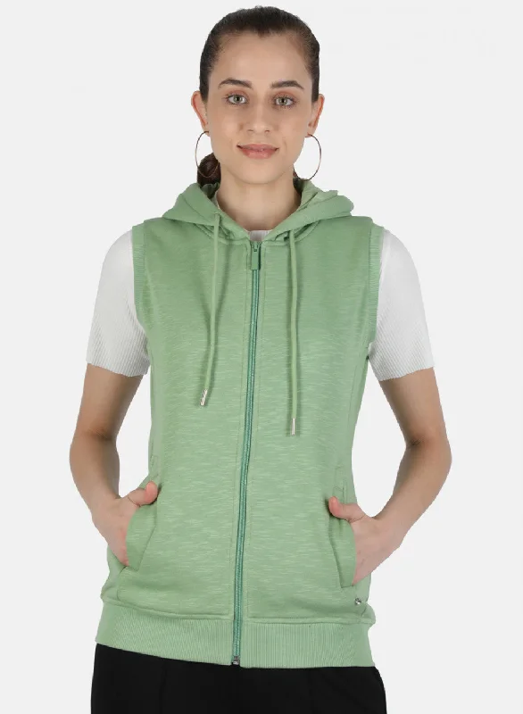Buy One, Get One Free!Women Green Solid Sweatshirt