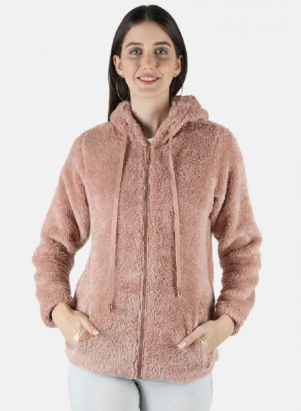 Today’s Deals, Tomorrow’s Regrets!Women Peach Solid Sweatshirt