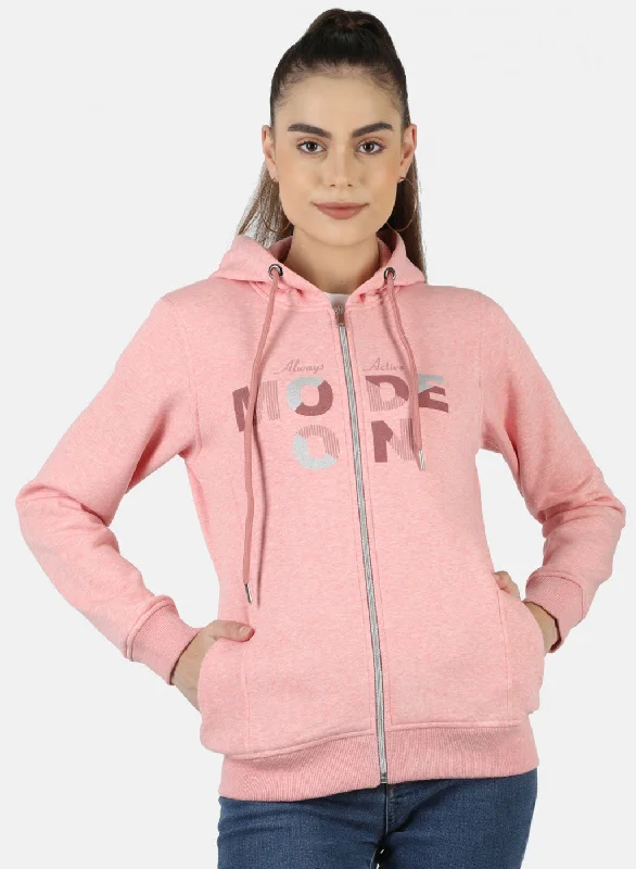 The Best Offers Are Here!Women Pink Printed Sweatshirt