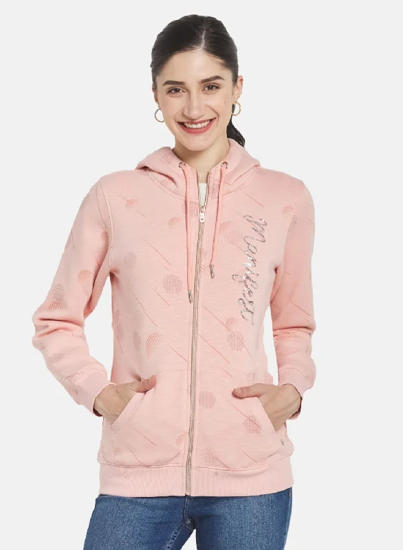 Your Favorite Sale is Back!Women Pink Printed Sweatshirt