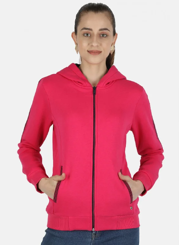 Exclusive Deals Just for You!Women Pink Solid Sweatshirt