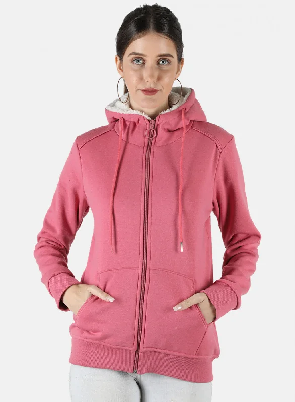 Huge Savings – Act Now!Women Pink Solid Sweatshirt