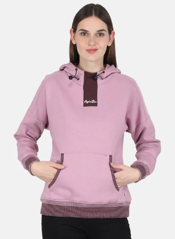 Your Exclusive Offer Awaits!Women Purple Printed Sweatshirt