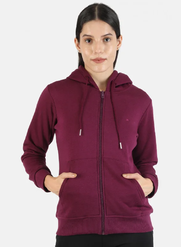 Unbeatable Prices!Women Purple Solid Sweatshirt