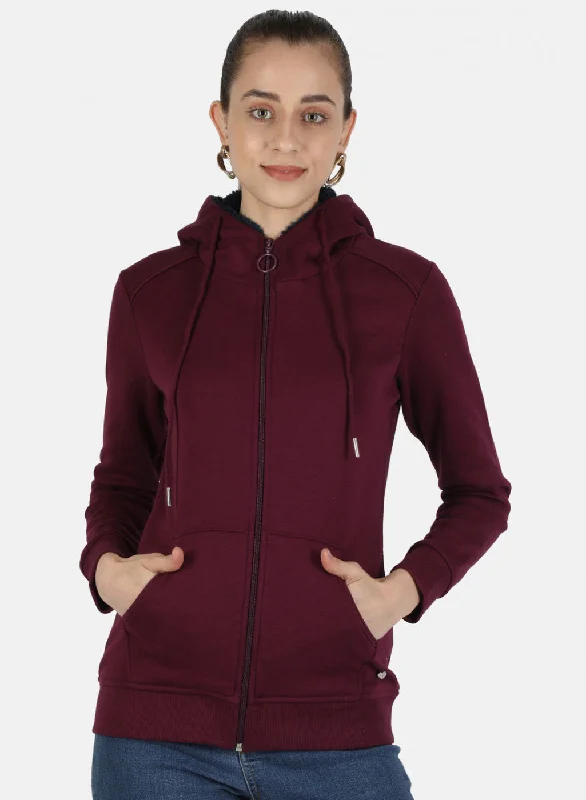 Shop Early, Save Big!Women Purple Solid Sweatshirt