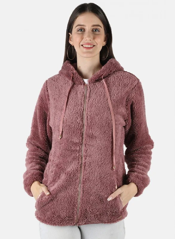 Instant Savings Await!Women Purple Solid Sweatshirt
