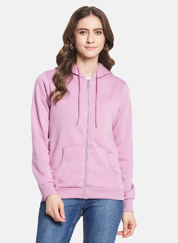 Lowest Prices Guaranteed!Women Purple Solid Sweatshirt
