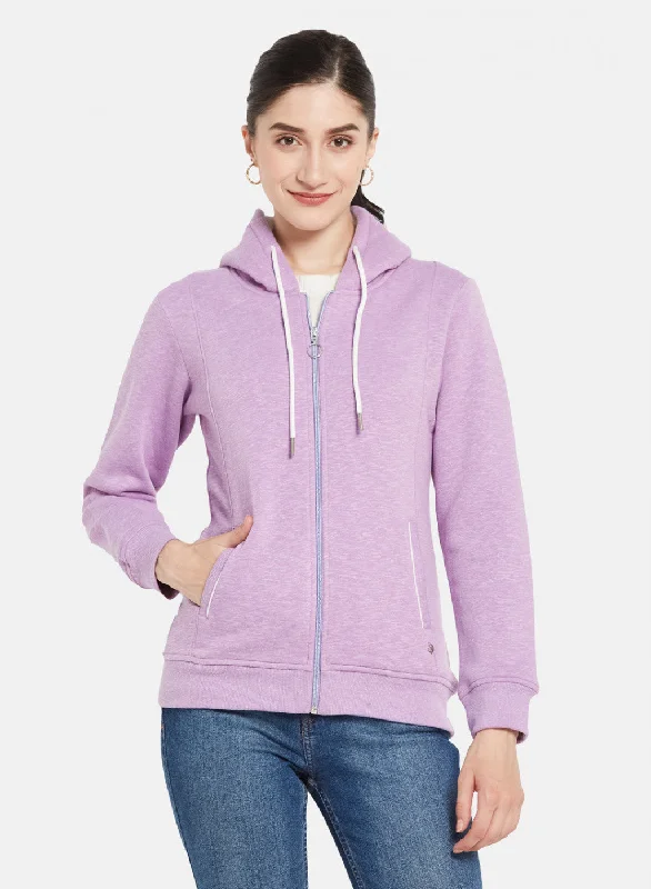 Bigger Savings, Better Shopping!Women Purple Solid Sweatshirt