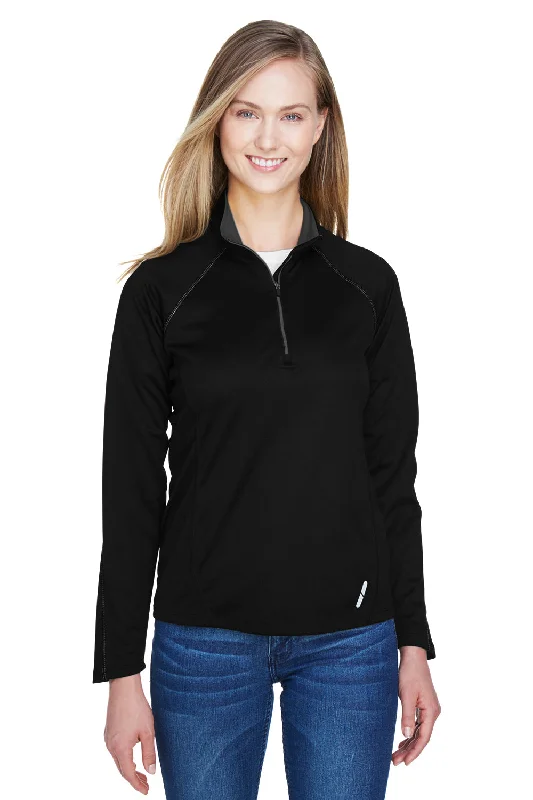 Enjoy Huge Discounts Now!North End Womens Radar Performance Moisture Wicking 1/4 Zip Sweatshirt - Black Enjoy Huge Discounts Now!North End Womens Radar Performance Moisture Wicking 1/4 Zip Sweatshirt - Black