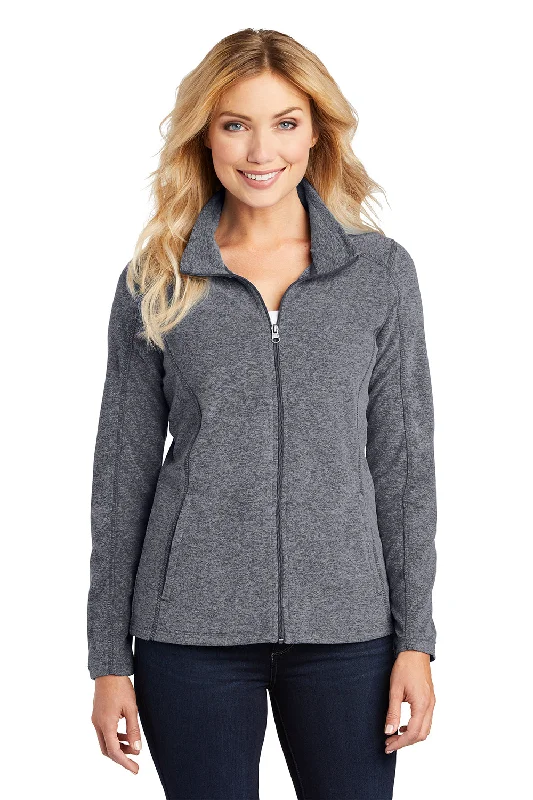 Everything Must Go!Port Authority Womens Pill Resistant Heather Microfleece Full Zip Sweatshirt - Heather True Navy Blue Everything Must Go!Port Authority Womens Pill Resistant Heather Microfleece Full Zip Sweatshirt - Heather True Navy Blue