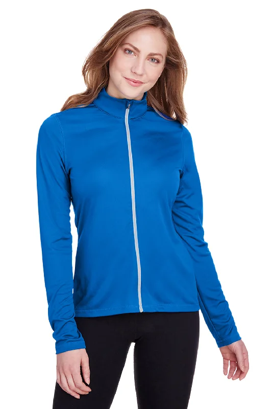 Limited Edition, Limited Price!Puma Womens Icon Performance Moisture Wicking Full Zip Sweatshirt - Lapis Blue Limited Edition, Limited Price!Puma Womens Icon Performance Moisture Wicking Full Zip Sweatshirt - Lapis Blue