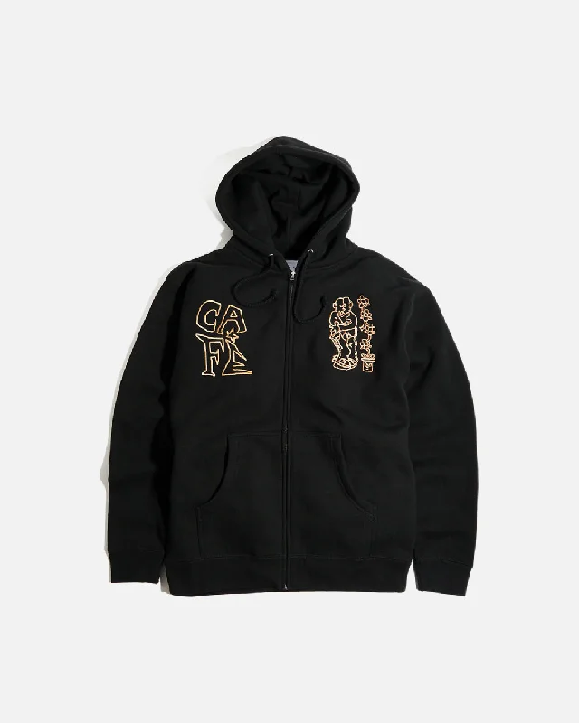 Best Deals Just for You!Best Deals Just for You!Ethan Embroidered Zip Hood - Black