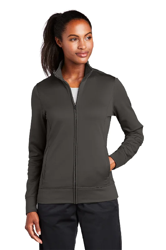 Best Offers of the Month!Sport-Tek Womens Sport-Wick Moisture Wicking Fleece Full Zip Sweatshirt - Iron Grey - NEW Best Offers of the Month!Sport-Tek Womens Sport-Wick Moisture Wicking Fleece Full Zip Sweatshirt - Iron Grey - NEW