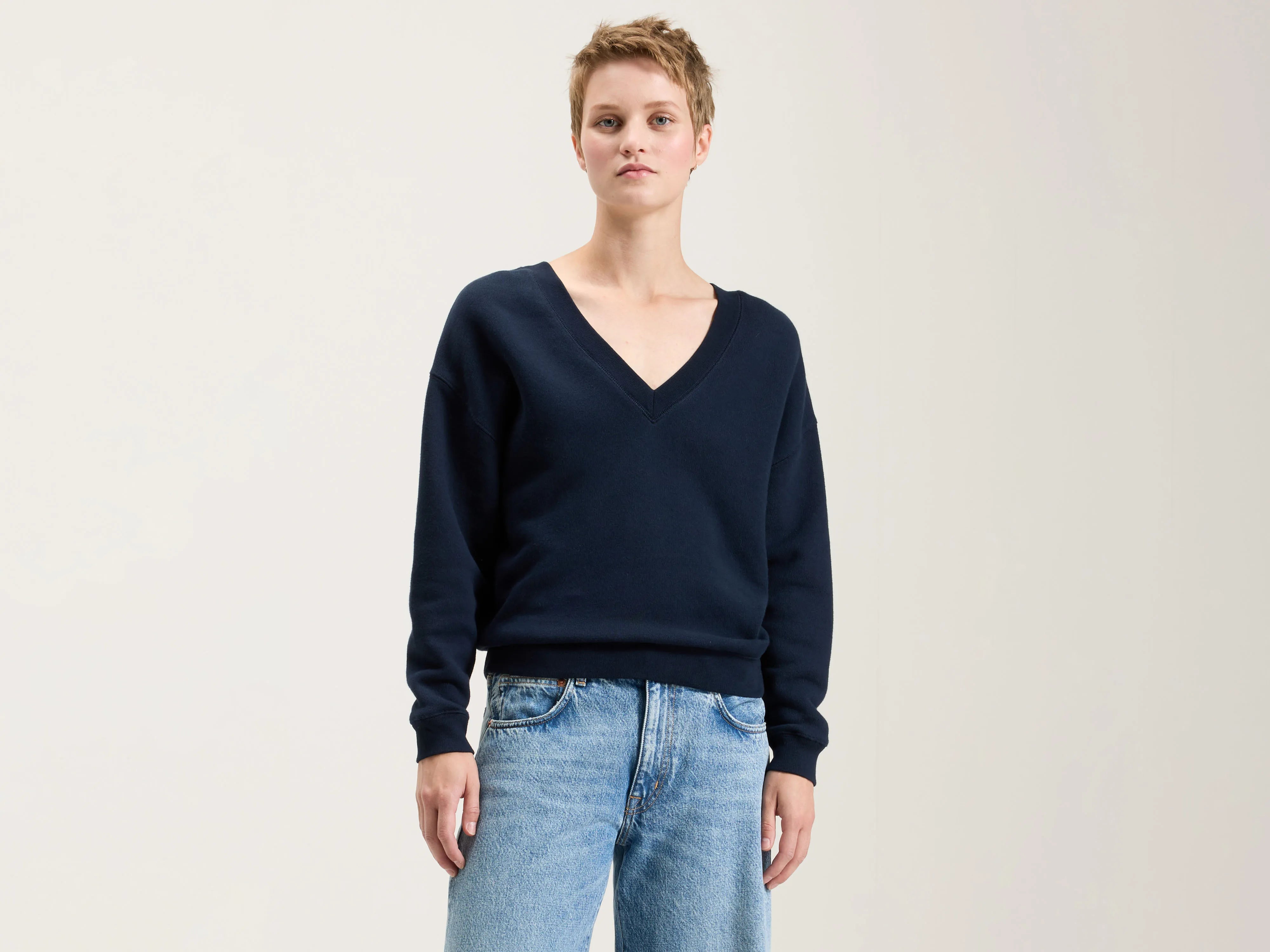 Shop Early, Save Big!Fellow v-neck sweatshirt (242 / W / NAVY)