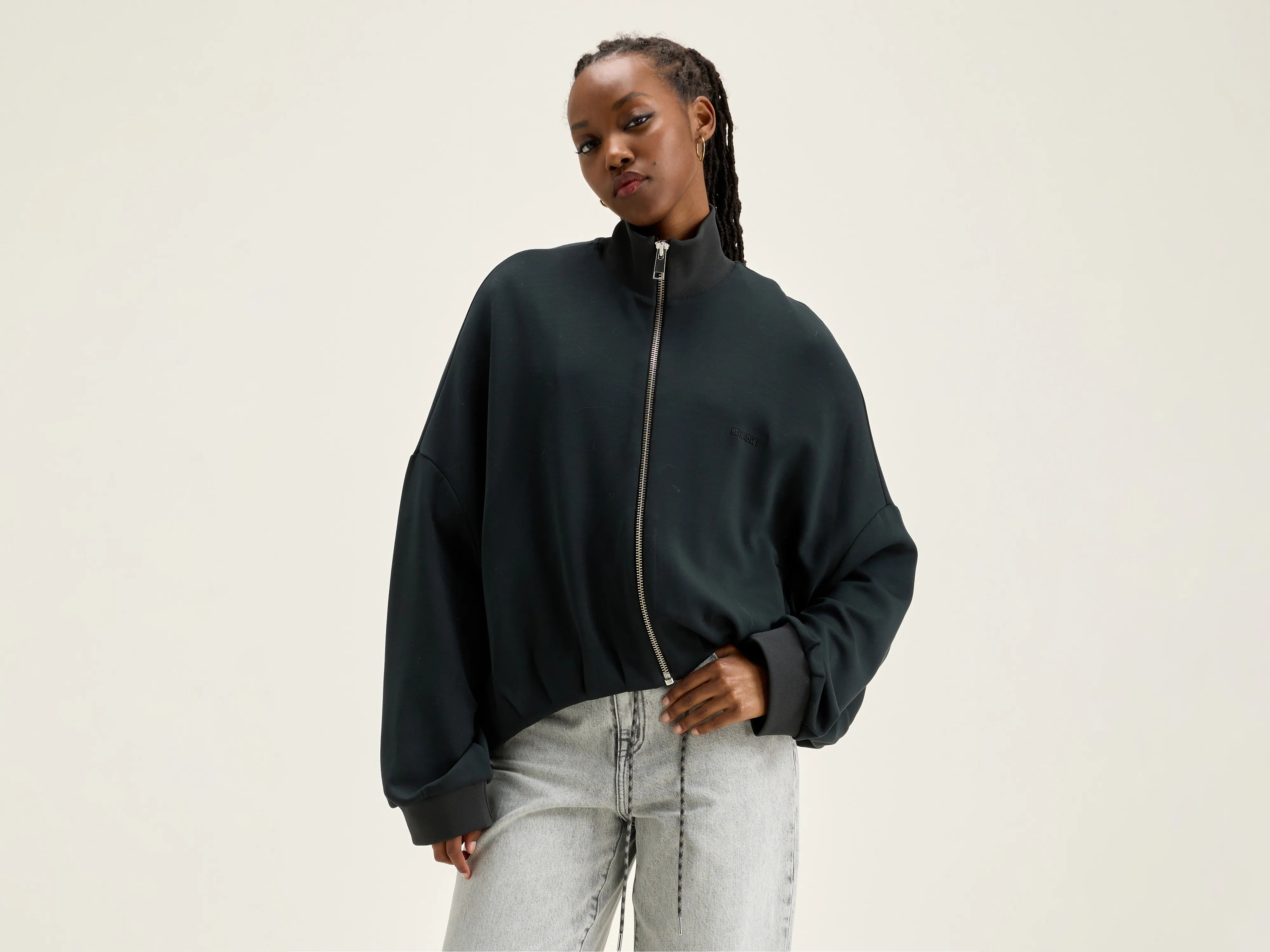 Don’t Wait – Shop Today!Tallis zip-up sweatshirt (242 / W / ACIER)