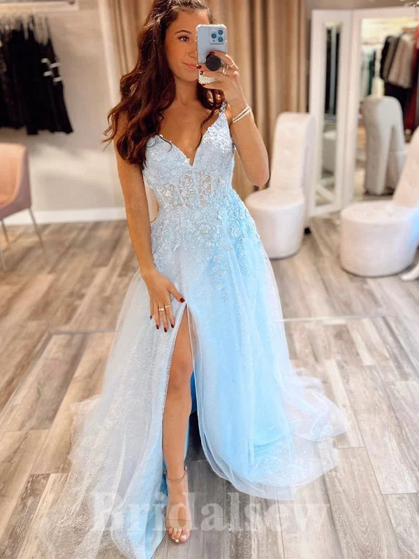 Hottest Discounts of the Year!A-line Blue Lace Elegant Modest Slit Princess Long Women Evening Prom Dresses PD740 Hottest Discounts of the Year!A-line Blue Lace Elegant Modest Slit Princess Long Women Evening Prom Dresses PD740