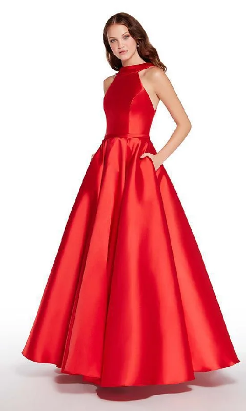 Your Best Deals Are Here!Alyce Paris Sleeveless Halter Mikado A-line Dress 600632 - 1 Pc Diamond White in Size 10 Available Your Best Deals Are Here!Alyce Paris Sleeveless Halter Mikado A-line Dress 600632 - 1 Pc Diamond White in Size 10 Available